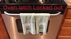 How to fix oven door latch in locked position not allowing door to close. Please SUBSCRIBE