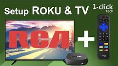 RCA TV & Roku box: control with 1-clicktech remote
