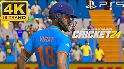 Cricket 24 PS5 Gameplay | India Vs Australia Dynamic Broadcast Camera 4K60 HDR
