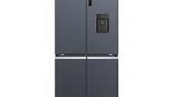 Cube 90 HCR5919EHMB Frost-Free American Fridge Freezer with Plumbed Water Dispenser, E Rated - Black