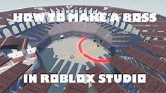 How to make a complete Boss Battle game|Roblox Studio