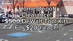 Home Depot Clearance! $500 DeWalt tool mits for $200/each! #homedepot #clearance #resell #sidehustle #deals