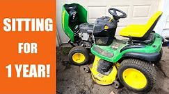 JOHN DEERE Lawn Tractor Only Runs On Quick Start - Let's Fix It!