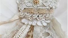 Vintage creations using Antique laces, trims and ribbons! | Vintagedragonfly Mosaics