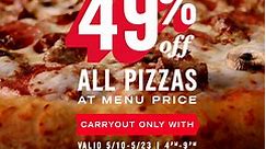 Domino's Pizza - 🍕 49% OFF! 🍕Any online pizza order! When...