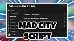 [NEW] Mad City Script | Infinite Money | Auto Farm | Remove Lasers | AND MORE | PASTEBIN