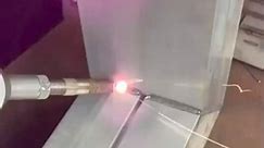 To weld a stainless steel with handheld laser welding machine ;wire feeder;chiller #welder #foryou #fyp #weldertips | Rakesh Shere