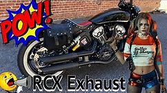 Indian Scout Bobber RCX Slash Cut Exhaust Sound