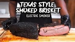 TEXAS STYLE Smoked Brisket in an Electric Smoker (Masterbuilt Smoker Recipe)