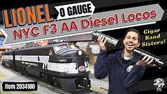 O Gauge Lionel New York Central F3 AA Diesel Locomotives