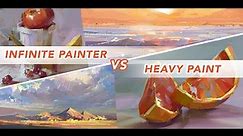 Infinite Painter vs Heavy Paint (MY FAVORITE DIGITAL PAINTING APPS FOR IPAD!)