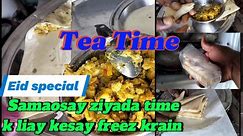Chicken mix samosa for freezing | fridge main samaosay kesy freez krtay hain | Eid special tea time