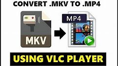 How to Convert MKV to MP4 using VLC Media Player | Fastest Way