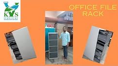 Office File Rack | File Storage - steel |18 kg | @ Reasonable price | with one common locking system