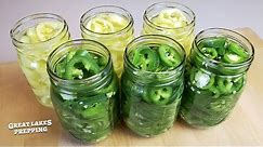Canning Pickled Banana Pepper and Jalapeno Rings - Simple & Fast Recipe