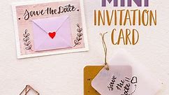 Mini Invitation Card | Handmade Card Ideas | How to make an invitation card
