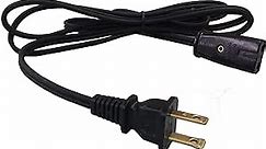 Replacement 2pin Power Cord for Nesco 6Qt Roaster Oven Model 4116-08 (2pin 6ft)