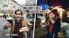We Found The UK’s BEST Christmas Market! 🎄 Mulled Wine, Sausages, Donuts and MORE! (Bath, England)