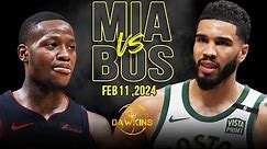 Miami Heat vs Boston Celtics Full Game Highlights | February 11, 2024 | FreeDawkins