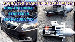 How To Change Starter In Acura TSX DIY