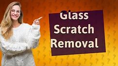 Does WD-40 remove scratches from glass?