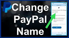 How To Change Your PayPal Name