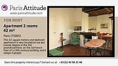 1 Bedroom Apartment for rent - Quartier Latin/St Michel, Paris - Ref. 1009 - Vidéo Dailymotion