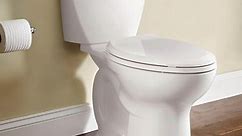 American Standard Cadet 3-Powerwash High-Efficiency 2-Piece 1.28 GPF Single Flush Elongated Toilet in White, Seat Not Included 270CA101.020