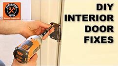 How to Repair Pre-hung Interior Doors - 4 Simple DIY Fixes