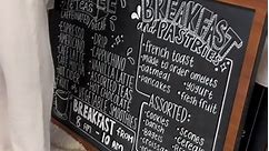 designing chalk board menus for a cafe ! ☕️ #aesthetic #lettering #diy #fyp #art #calligraphy #cafe