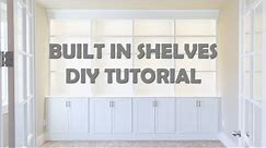 DIY Built In Shelves Tutorial | Base | Cabinets | Part I