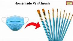 How to make paint brush at home/DIY homemade paint brush/paint brush making at home/painting brush
