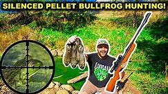 Scope-Cam Walmart Pellet Gun Bullfrog Hunting!