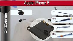 How to replace 📢 Loud speaker (ear speaker) 🍎 Apple iPhone 5 A1428, A1429, A1442