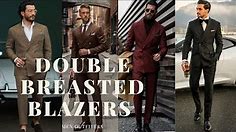 How To Style Double Breasted Blazer | Men Double Breasted Suits | Men Outfiters