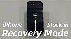 My iPhone Stuck in Recovery Mode. How Can I Get Out of the Frozen Recovery Mode Screen?