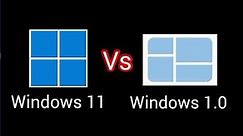Windows 1.0 vs Windows 11
