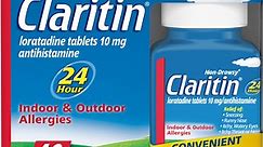 Claritin 24 Hour Non-Drowsy Allergy Relief Tablets,10 mg, 40 Ct (30 10 Bonus)