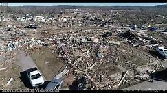 Dawson Springs, Kentucky Tornado Damage Path - 12/13/2021