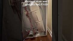 Whirlpool dryer not spinning FIxX