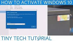 How to find License Key & Activate Windows 10