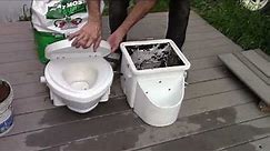 Composting toilet in an RV