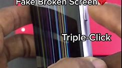 Fake Broken Screen💔#fypシ #iPhonehacks#iphonetricks