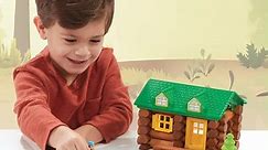 Basic Fun Toys - Create a cozy log cabin scene with the...