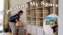 Hang with me while I update my space (building more storage, hanging up art, & more!) | VLOG