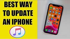 How to update an iPhone in iTunes