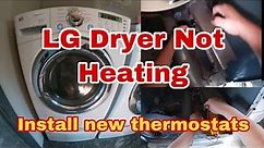 How to Fix LG Dryer Not Heating At All | Comes on but No Heat | Model DLEX7177WM