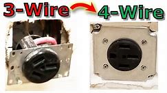 How To Convert 3 Wire to 4 Oven/Electric Range Electrical Outlet