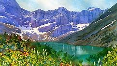 Learn To Paint Mountain Lake With Watercolors