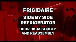 Taking off Frigidaire Side by Side Refrigerator Doors